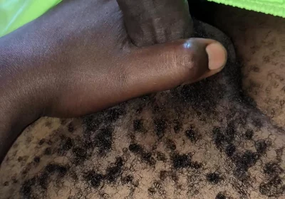 Solo Male Jerks His Black Dick and Cums