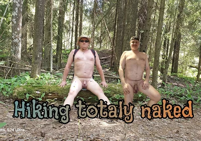 Naked Hike in Finnish Forrest