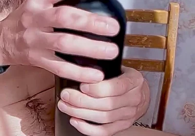 The Guy Fucks All His Toys and Cums Inside, a Lot of Pleasure and Sperm with Moans