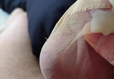 The Stocking, My Penis and Its Cum