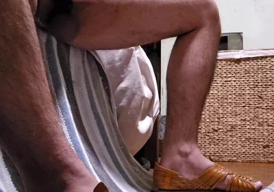 Masturbating While Wearing Huaraches Sandals