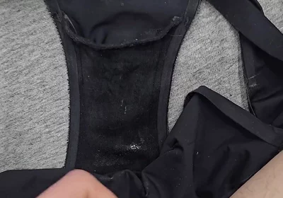 I took 3 pairs of my sis little panties and then wanked and cum inside the gusset of each one!