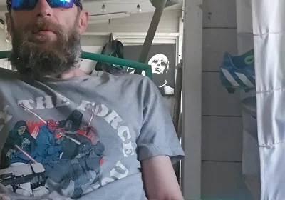 Smoking Fetish Masturbation at the Allotment