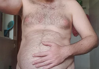 All Naked in Bathroom