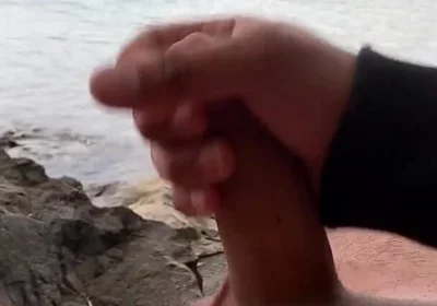 Young Solo Jerk at Lake