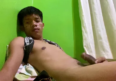 Filipino Twink Bedroom Jerk off Cumshot