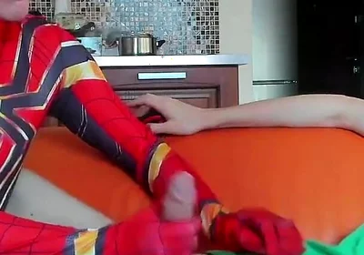 Superhero Jerking off My Huge Cock!