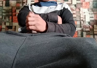 A Heterosexual Man Masturbates, After a Month of Abstinence, and Moans as He Ejaculates at the End