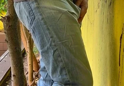 Guy Is Desperate to Pee and Tries to Hide From His Friend but Wets His Pants