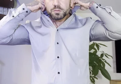 Young Man in a Shirt Jerks off