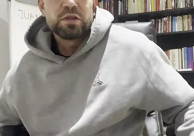 Young Man Masturbates in His Office
