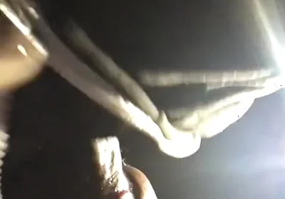 BBC Worship at Night: Risky Public Blowjob & Throat Fuck