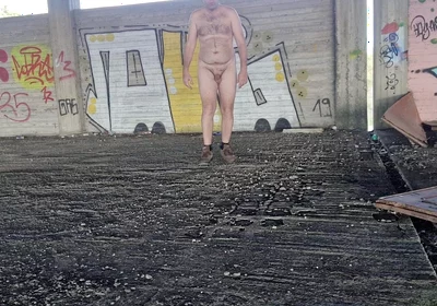 All Naked in Street