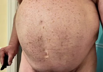Big Bellied Daddy Bear Cums