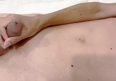 A Boy with a Large Foreskin Gets an Erection, Masturbates, and Cums Twice