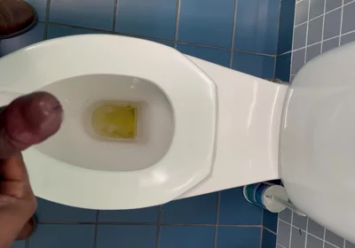 Jerking off in the Office Washroom