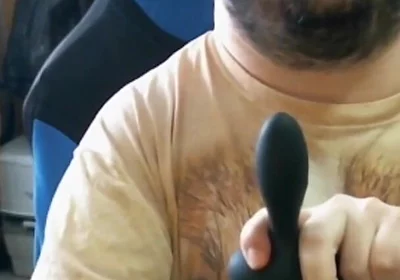 Disabled Person Trains His Mouth Before a Blowjob