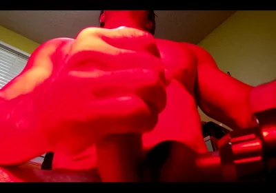 Massaging My Hard on
