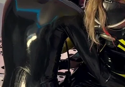 Two Latex Puppies: Shiny Suits, Intimate Touch & Passionate Switch Play