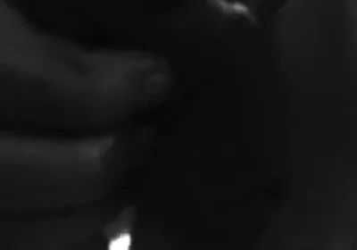 Stroking Hard Cock in Black and White with Lots of Cum