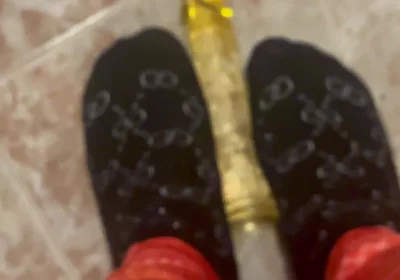 Young Man in Leggings Masturbates