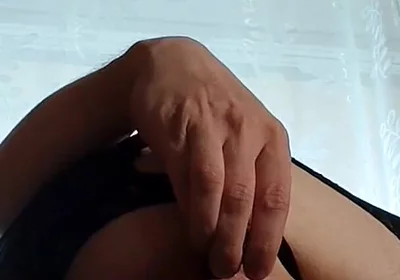In a Black Dress in Sexy Tights, Playin' with My Ass