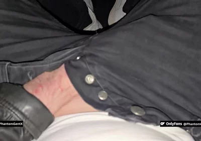 Horny Boy in Leather Jacket Jerks Off in Friend’s Car - PhantomGentX