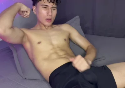 Skinny Teen Groans Deep Inside Boxers