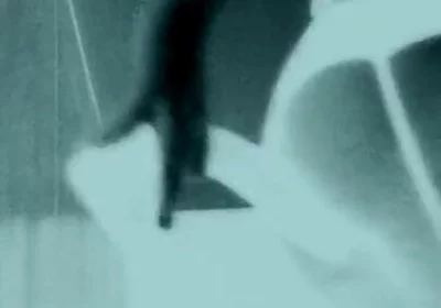Femboy in Thigh High Black Boots Fucks Giant Black Dildo with Bubble but