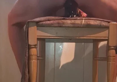 Twink Riding a Huge Black Dildo