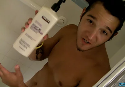Shower Stroking Jock Jizzy