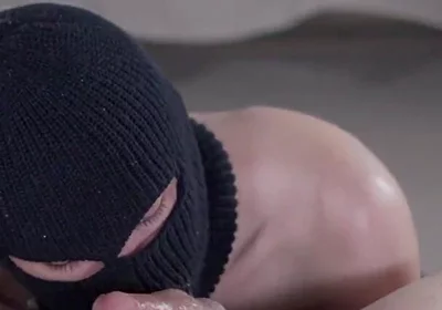 Masked Thief Sloppy Deepthroat & Swallows My Load