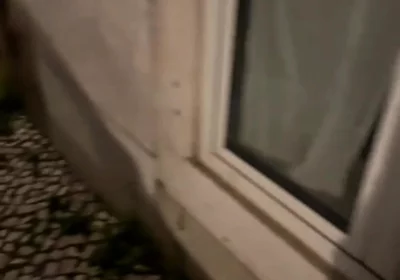 Boy Caught Jerking-off on His Bed Through the Street Window