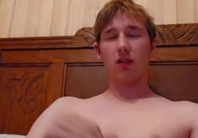 The 18 Year Old Guy Jerks off and It Feels Good