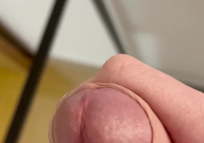 Fresh Cum on a Glass Table