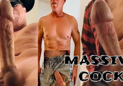 Massive Cock Delivers Massive Cumshot From Jeans