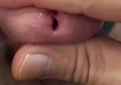 Cumpilated Handjob Fat Cock and Pissed