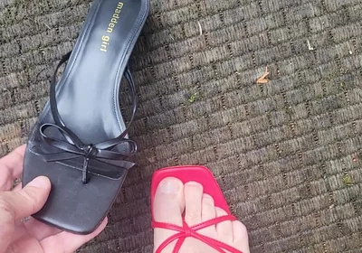 Cumming in Heels Outside Again!