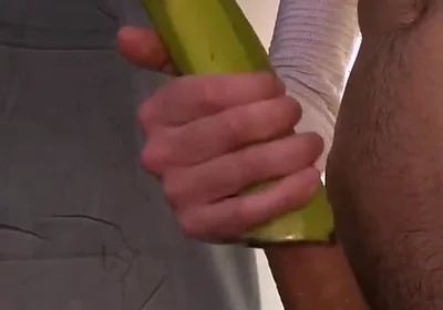 Homemade Banana Toy for Orgasm and Cum