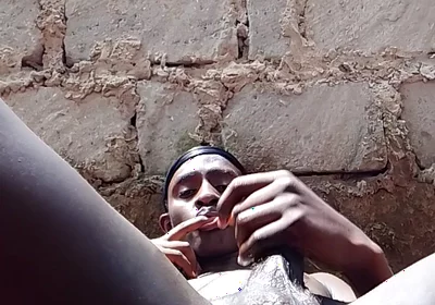 Twink with a Big Black Dick Jerks off in a Hot Vedio Out in Public as Neighbours Watch