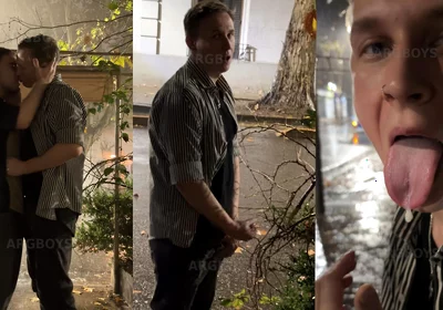 Risky Extreme Couple Jerk off Outdoor Under the Rain (very Romantic)