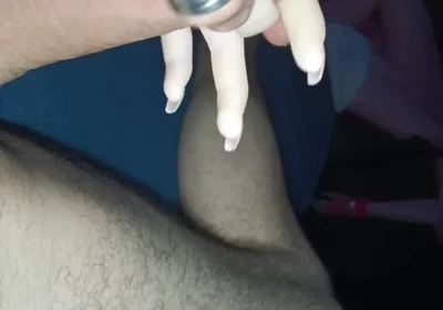 French Manicure Very Cute Handjob Performed by My Sex Doll Cindy