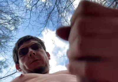 Masturbating