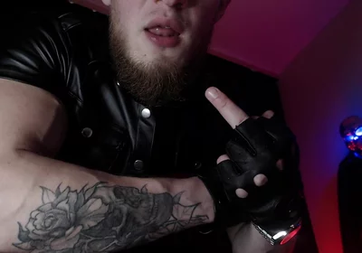 Alpha in Leather and Drool with Dominance
