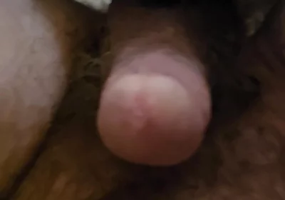 Laid Back POV in Bed with My Shorts Downs and Drop of Precum