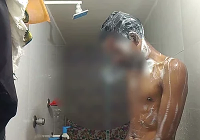 Video of Nagin Bathing in the Bathroom