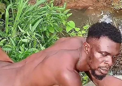 Ebony Ran for His Life After a Merciless Hard Jungle Fuck