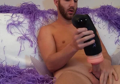 Twink Using Masturbating Machine