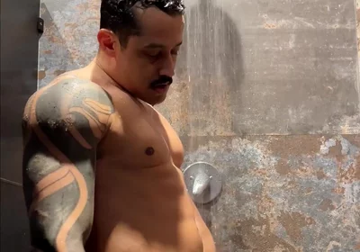 Gym Shower Cumshot