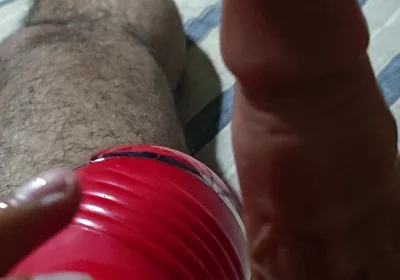 Hairy Stepdaddy Ejoying Sex Doll at Home